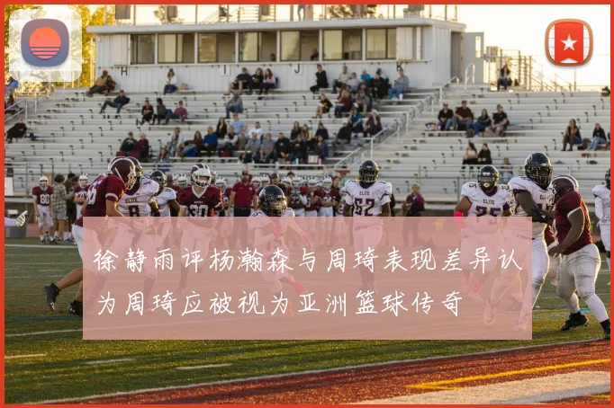 徐静雨评杨瀚森与周琦表现差异认为周琦应被视为亚洲篮球传奇